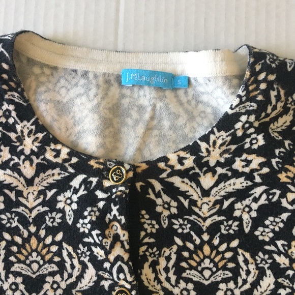 J McLaughlin Print Cardigan Size Small - Picture 4 of 8